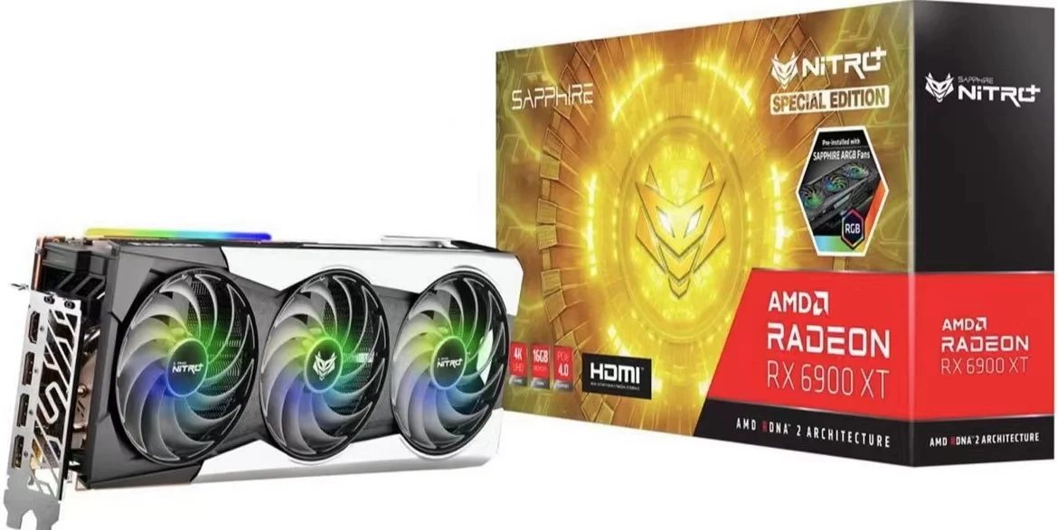 Игровая видеокарта AMD RX 5700XT 6600XT 6700XT 6800 6800XT 6900XT 6950XT Saphire Nitro
