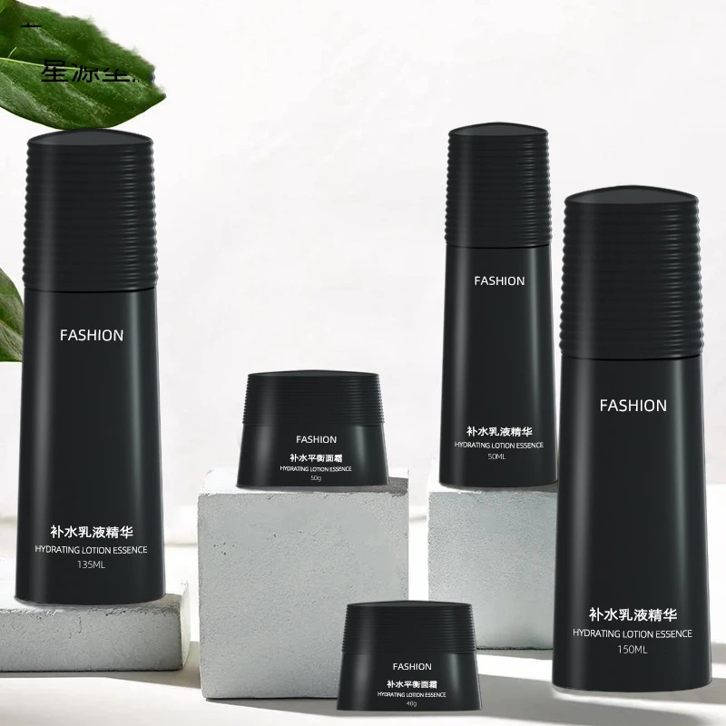 New 40g 50g Triangle Shaped PETG Skincare Refill Face Cream Eye Cream Mud Film Water Cream Set Jars