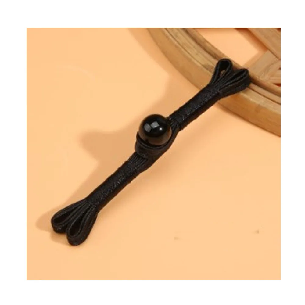 Chinese Traditional Black Swallowtail Knot Frog Button Cheongsam Beads for Clothing Shoes