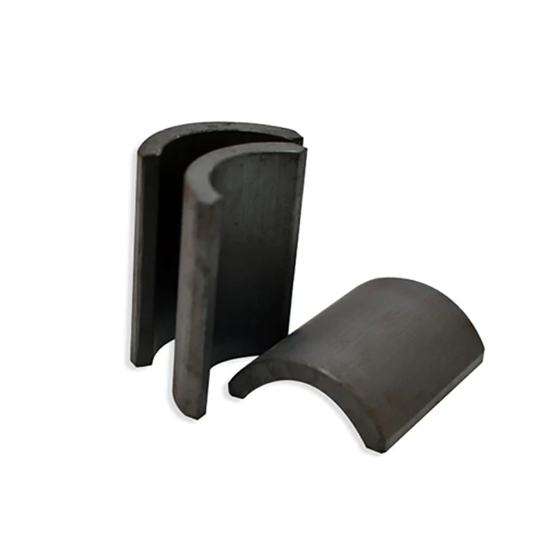 Design Good Price Custom Y40 Y44 Ferrite Arc Magnet For Motor