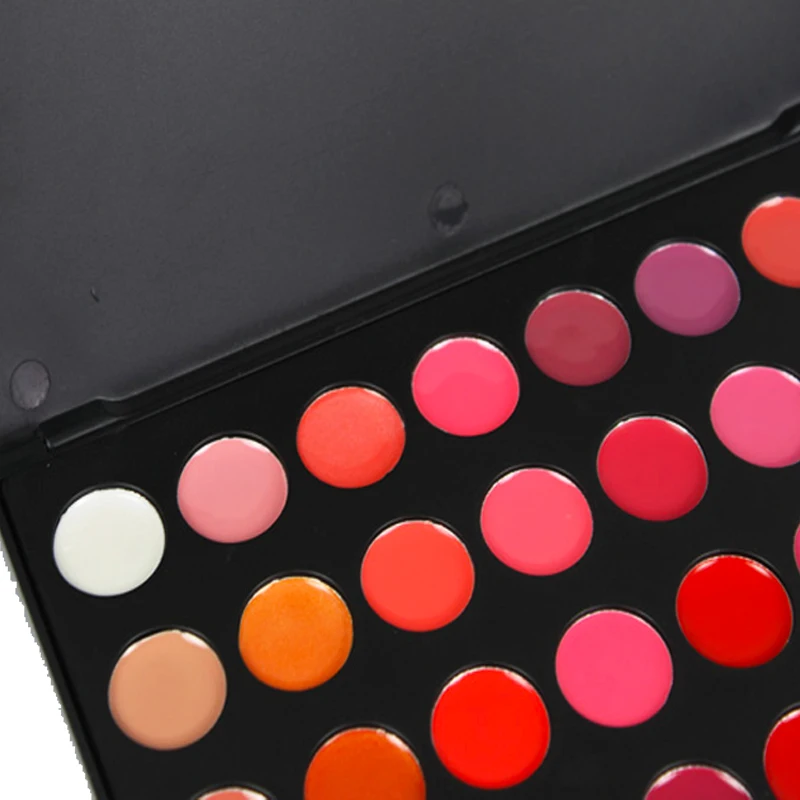 Hot selling make up set waterproof  own brand Professional Long Lasting Moist 32 colors Lip Cream Palette