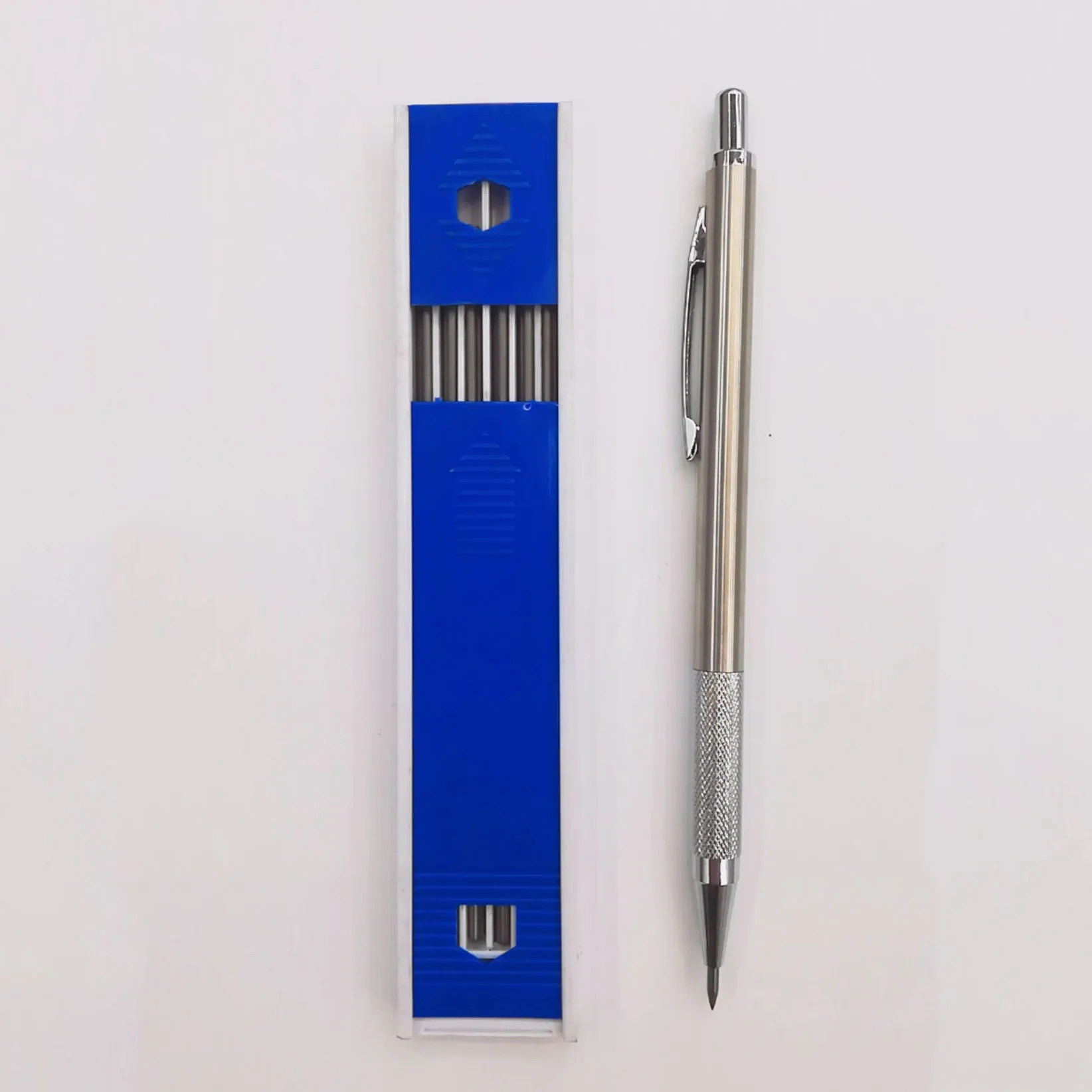 2.0 mm Stainless Steel Metal Sharpener Automatic Mechanical Drafting Pencil Holder for Drawing Carpenter Crafting Art Sketching