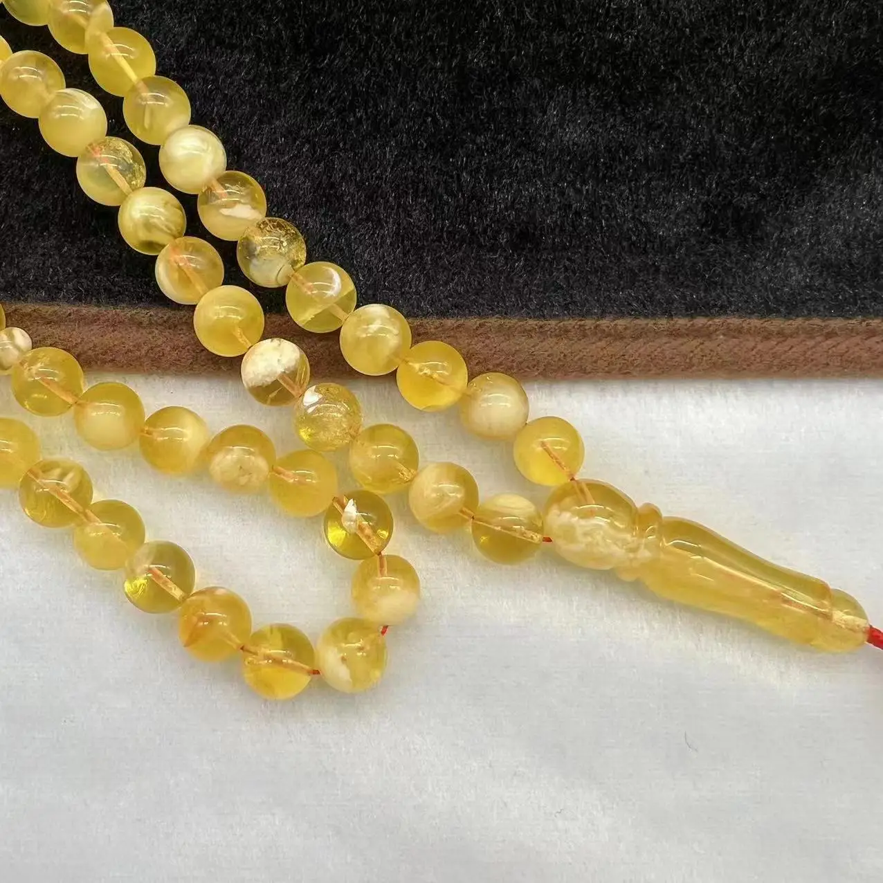 100% Natural Baltic Amber,classic islamic muslim prayer rosary,Spherical rosary,9mm 35grams