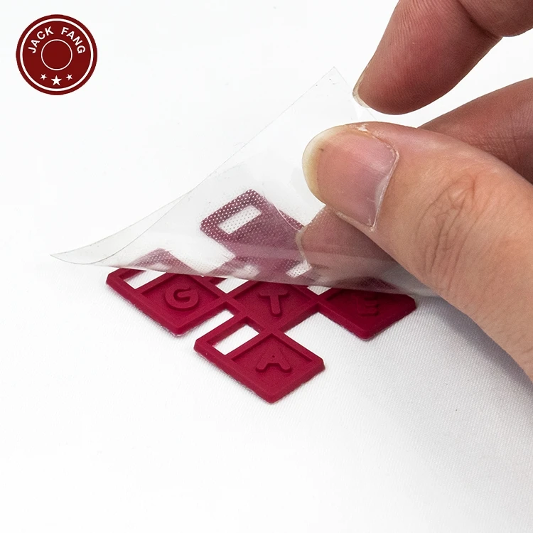 Custom 3D Raised Effect Brand Logo 3D Rubber Silicone Heat Transfer Marvel Sticker Digital Photo Print By Heat Transfer Sticker