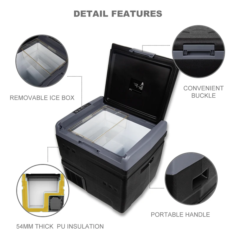 12V 240V portable digital display 20L car portable freezer compressor camping cooler box
