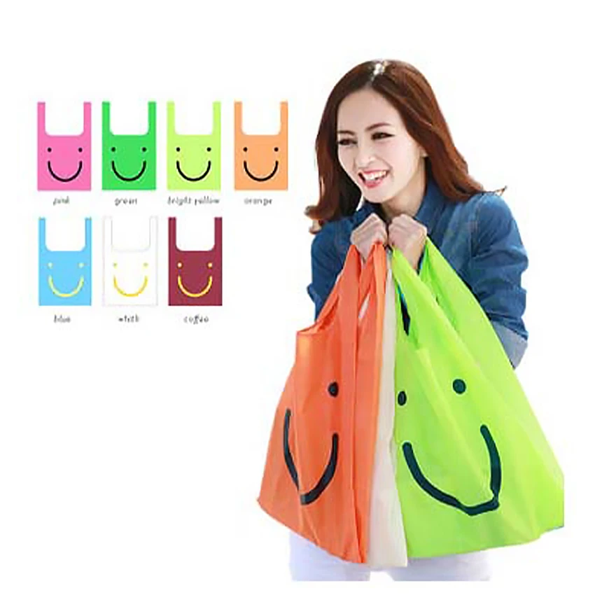 100% Recycled PET Plastic Bottle Recycled Laminated rPET Shopping Tote Bags Custom