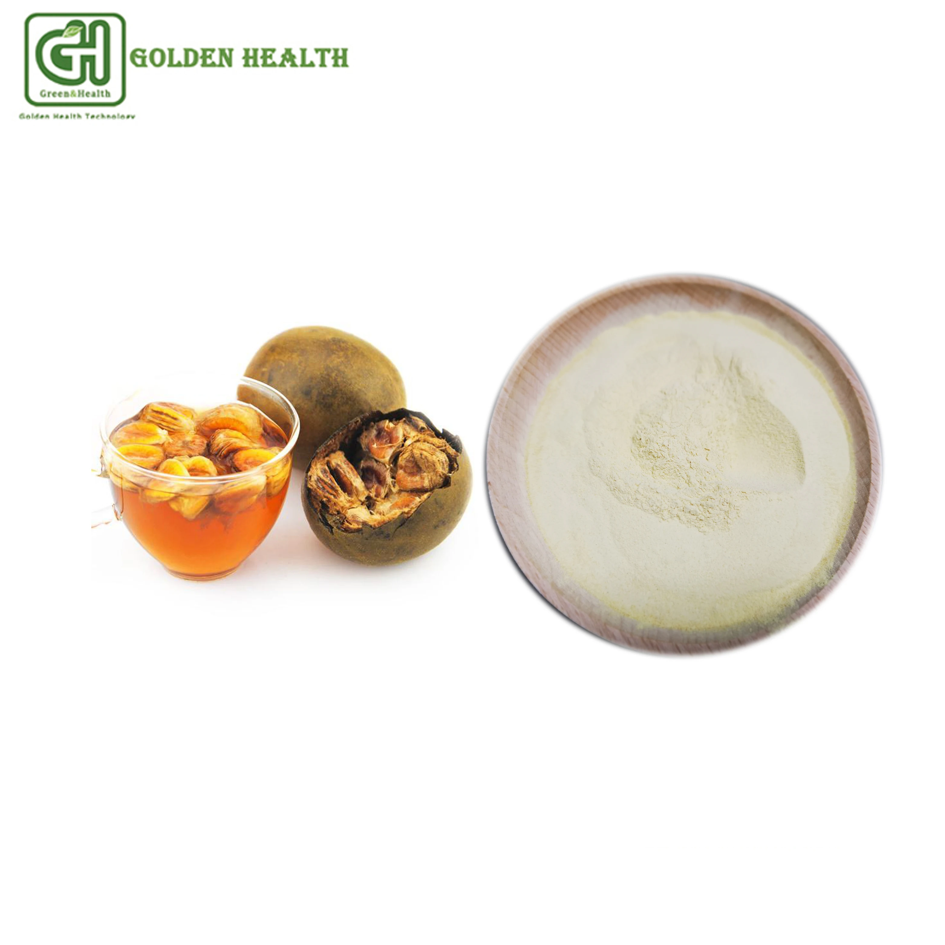 GMO Free Natural Sweetener Luo Han Guo Extract 30% Monk Fruit Extract Mogroside V