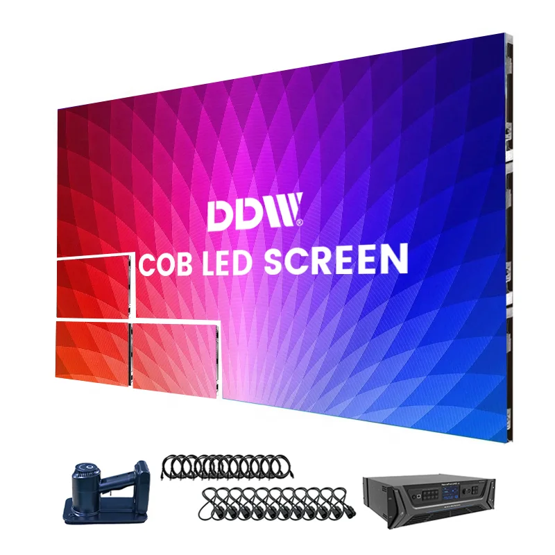 High-Definition P0.93 P1.25 P1.56 P1.87 Fine Pitch Cob LED Screen 3840Hz Refresh Rate HD Video Wall For Indoor Display