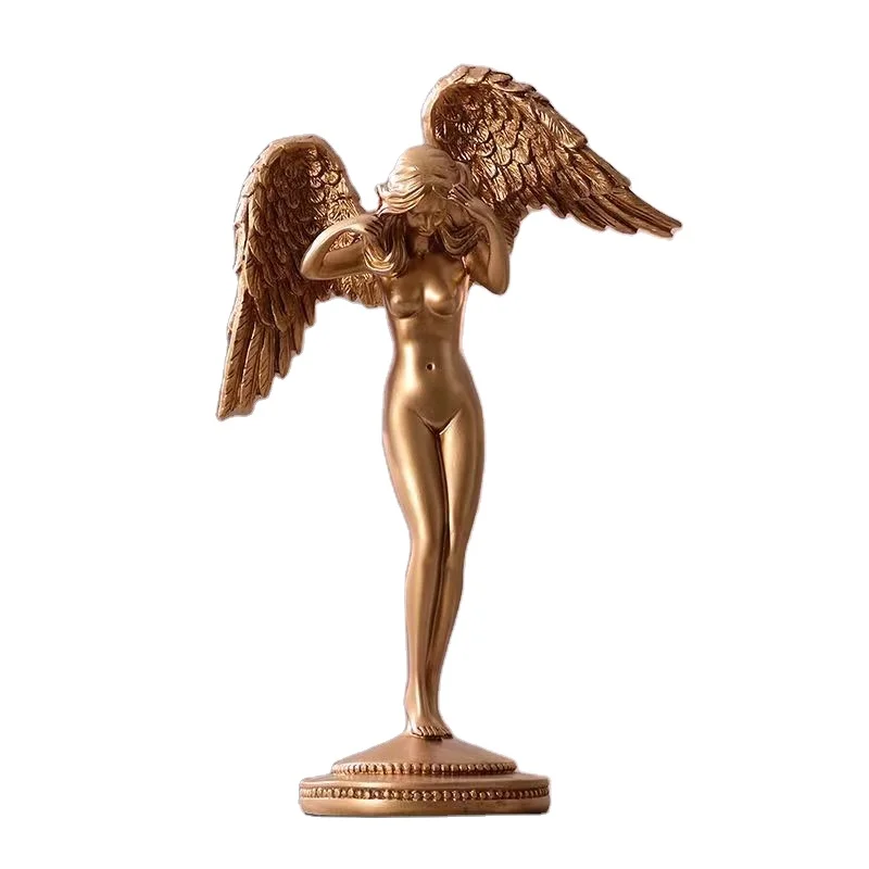 Christmas Angels Sexy Female Nude Statues Wedding Decoration Gifts & Crafts Art Collectible Resin Sexy Nude Angel Girl Statues