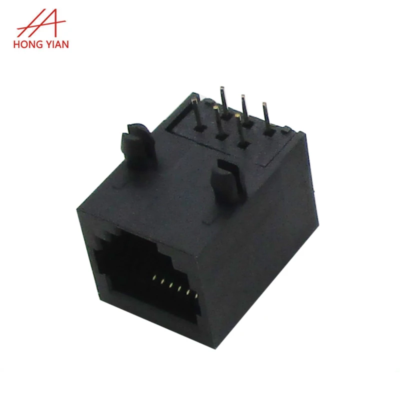 Plastic Shell Female Connector RJ45 Modular Jack 6p6c Network Port Socket RJ11 Socket Adapter