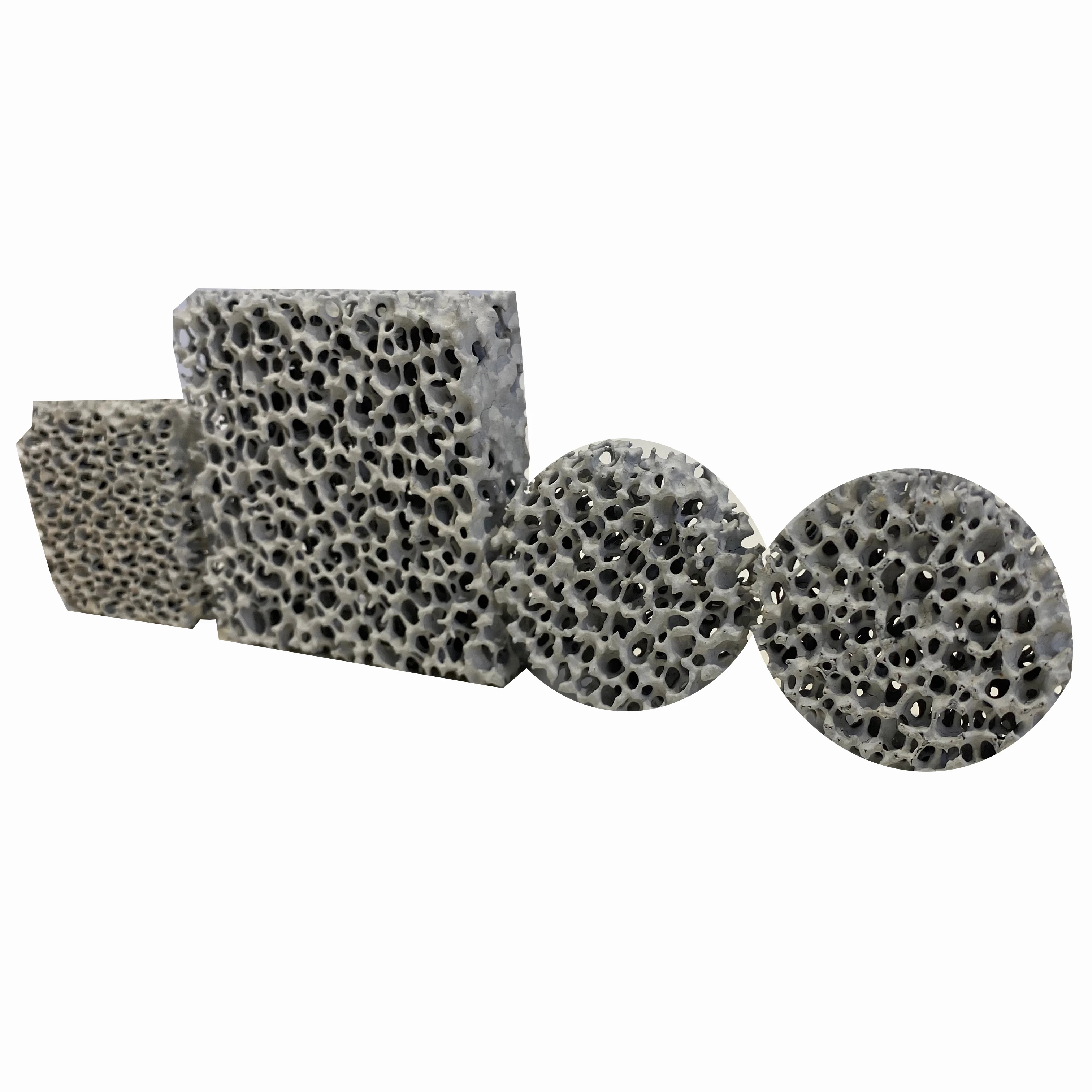 Высококачественный кремниевый Карбид Sic керамический Поролоновый фильтр для фильтрации расплавленных металлов