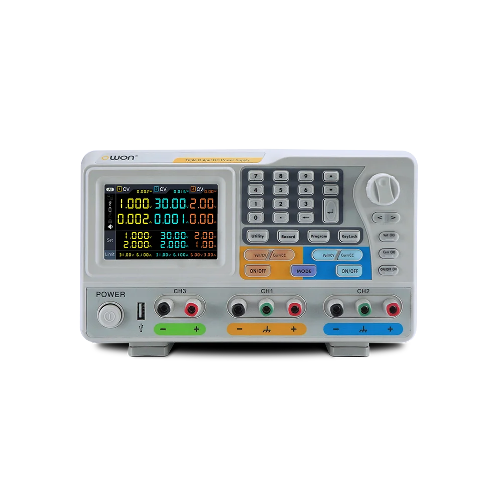 ODP3033 ODP3063 ODP6033 OWON 3-CH Output With 2-CH 0-30V/6A And 0-6V/3A Programmable DC Power Supply