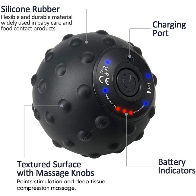 New Arrive Custom Portable 4 Speed Soft Electric Vibration Muscle Massage