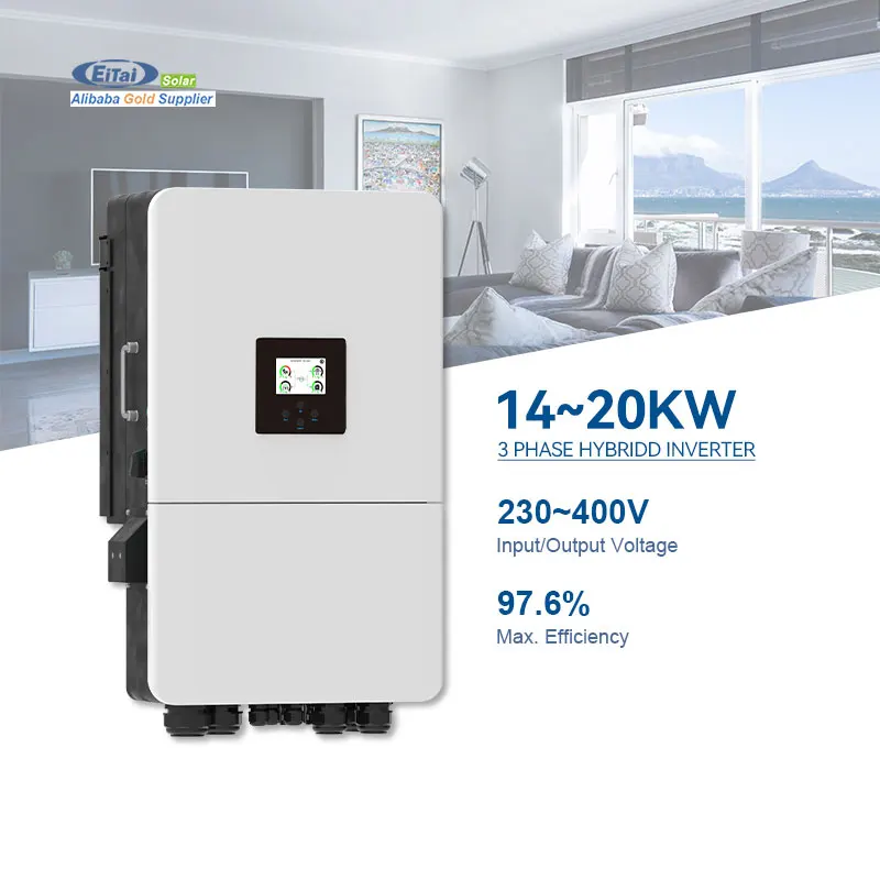 Deye New Model Sun-14/15/16/18/20K-Sg05Lp3-Eu-Sm2 14K 15K 16K 18K 20K Three Phase Hybrid Inverter