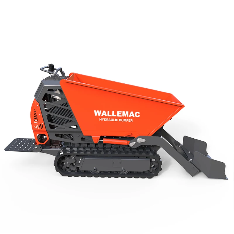electric wheel barrow  Engineering construction tracked dump truck Rubber Track Barrow mini track dumper