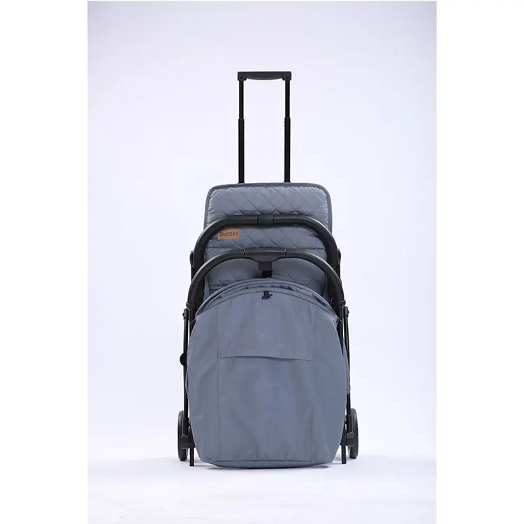 Factory price steel frame 4 wheels luxury Baby Stroller 3 in 1 light weight baby stroller