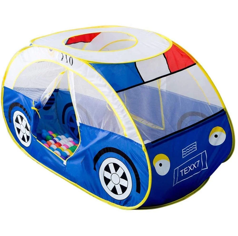 Factory Kids Tent Kiddy Play Foldable Pop Up Police Car Tent Indoor Outdoor Toys Playhouse