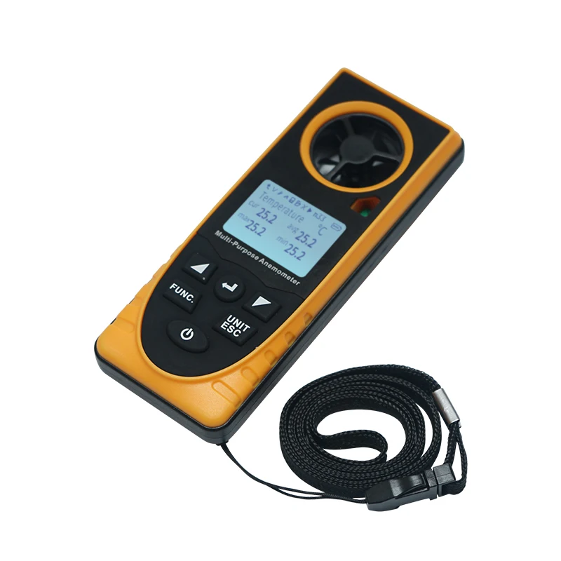 Anemometer Speed Sensor Meter For Three Lcd Backlight Mini Small Cheap Senso Portable Rotating Vane 485 Output Ultrasonic Wind