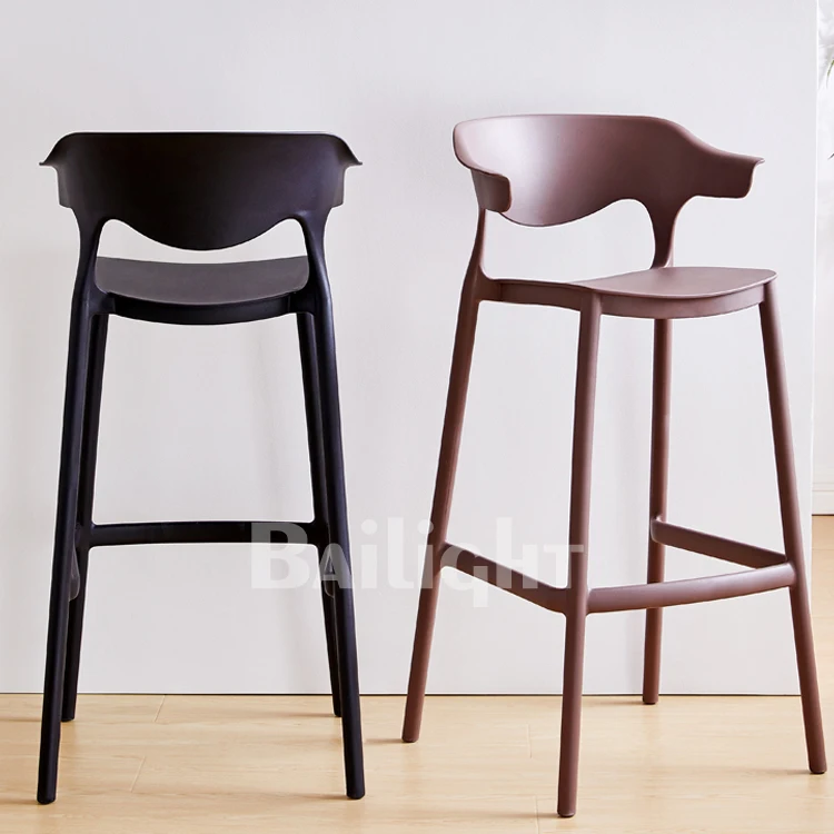 bar restaurant furniture counter nordic simple outdoor plastic stool chairs