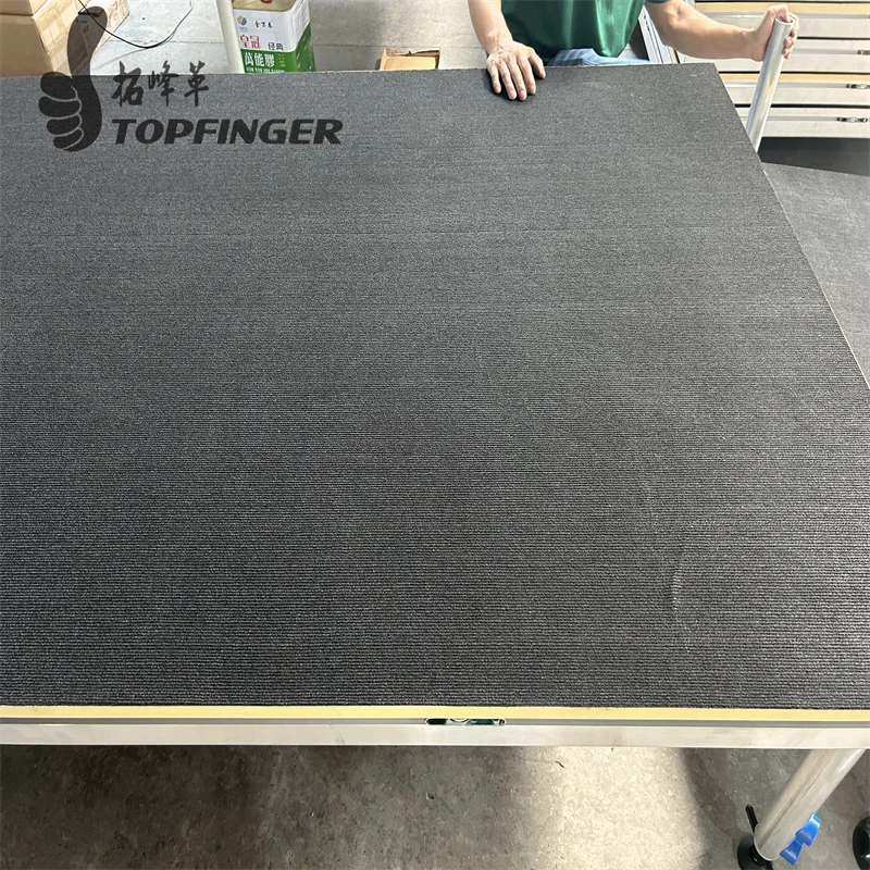 Topfinger лидер продаж ковровая портативная сцена легкая установка алюминиевая