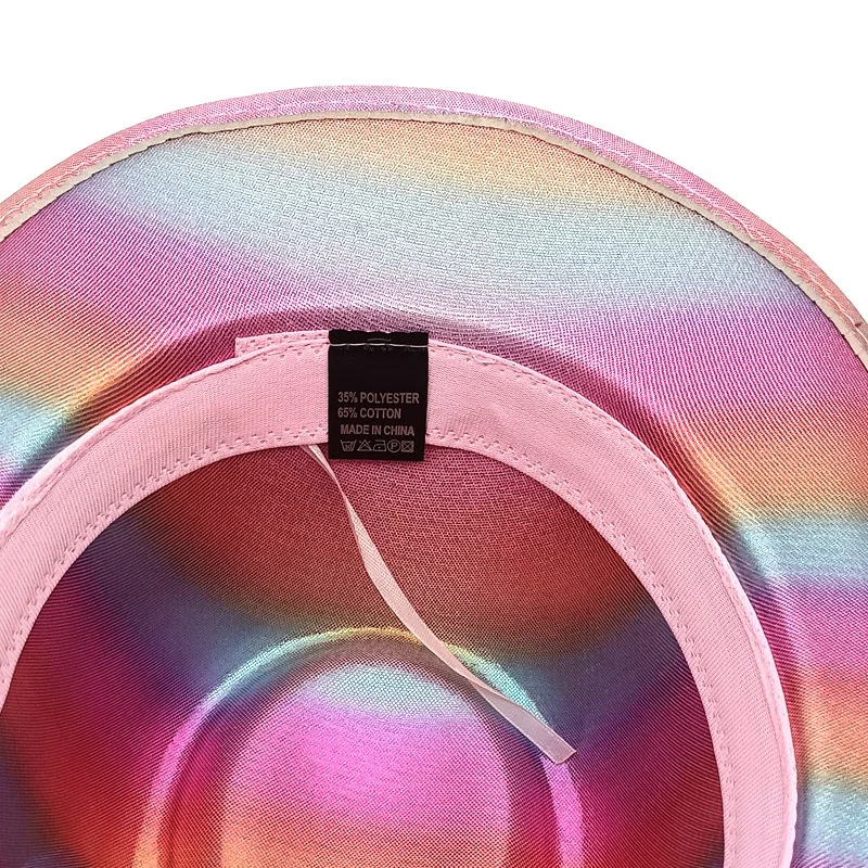 New Rainbow Striped Cowgirl Hat Colorful Western Men Women Party Carnival Decorated Holiday Halloween Cowboy Hats