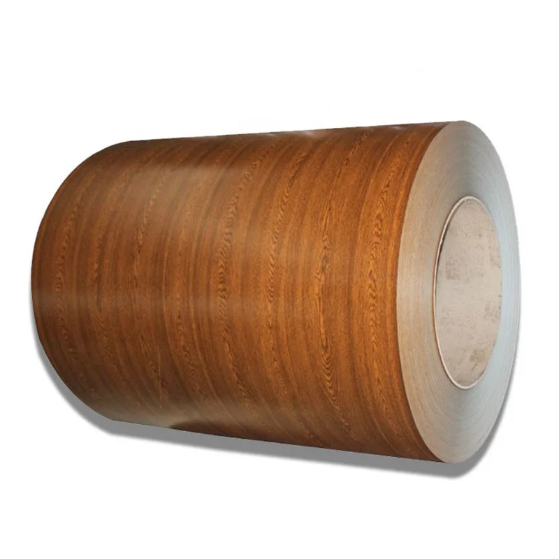 Стальная катушка с цветным покрытием под дерево 3d-узор катушки полимерным