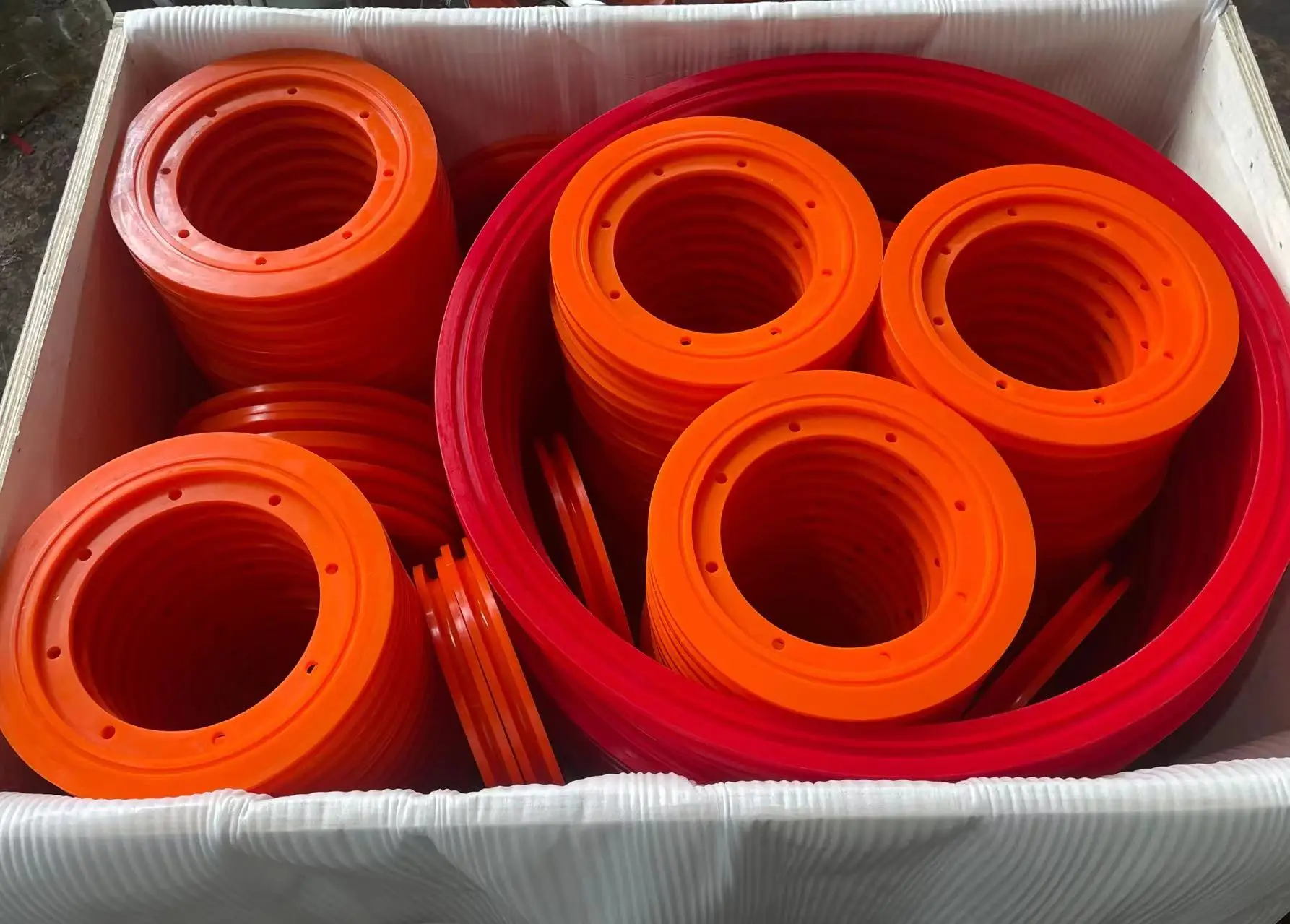 90A hardness Pu pulley for diamond wire saw machine