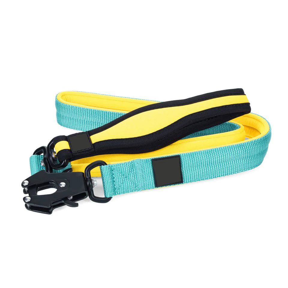 OEM ODM  Nylon Combat dog Lead with Frog Clip Neoprene Padded Soft Handle dog leash and collar