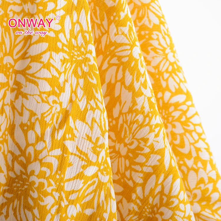 2024 New fashion vogue smooth wholesale custom digital printed rayon fabric for ladies dresses digital print rayon fabric