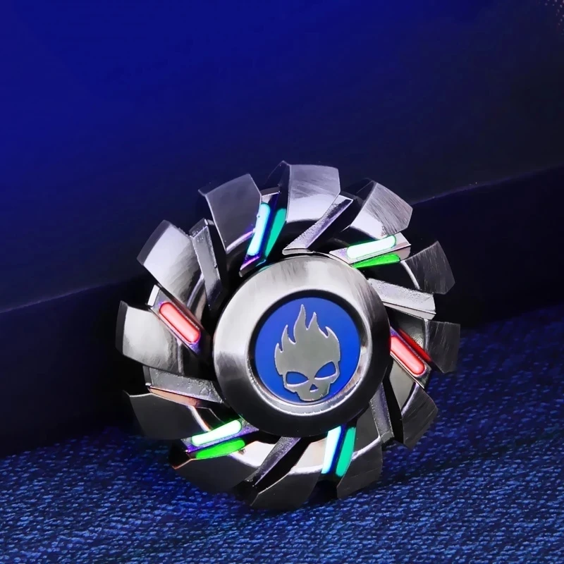 Luminous Fidget Spinner Toys Antistress Alloy Metal Spinner Gyro Stress Relief Toys Spinning Gyro Gift For Adults Kids