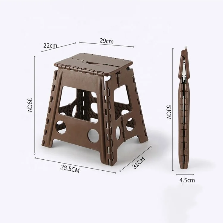 Step Stools Foot Stool - Collapsible Small Plastic Super Strong Folding for Kids and Adults 18inch Height