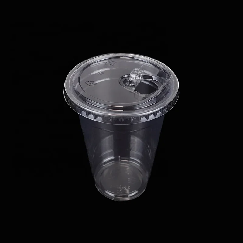 Wholesale Disposable Clear PET Plastic Beverage Cups 12 14 16 18 20 22 24 32 OZ Transparent Drinking Cup With Lids