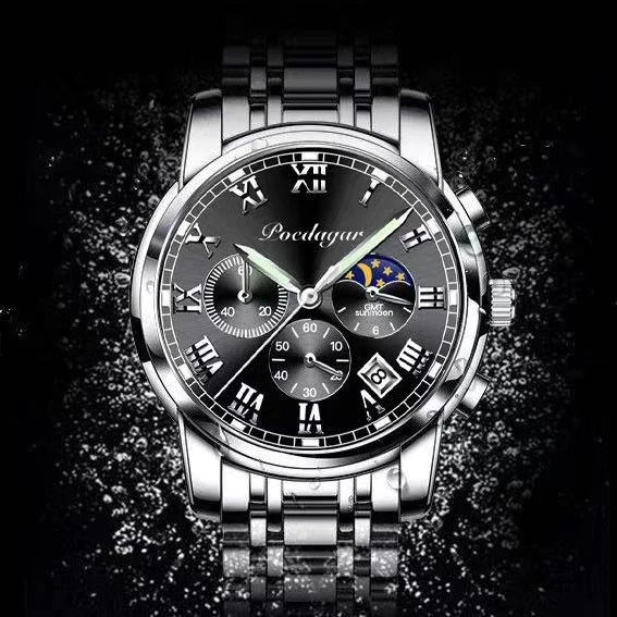 men fashion casual business quartz watches chronograph  relogio masculino