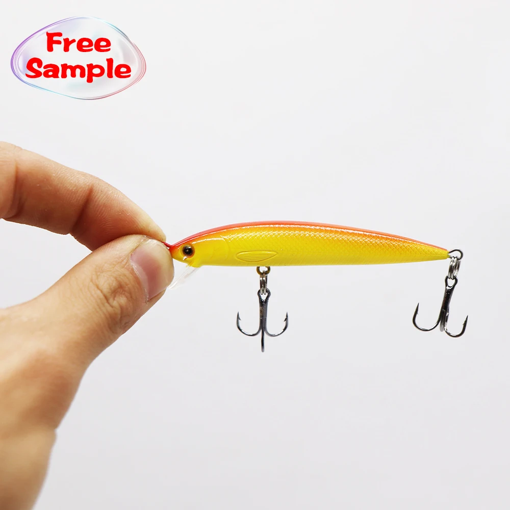 Бесплатные образцы от производителя, рыболовные снасти Topwater, Тонущая приманка в виде гольяна, рыболовные приманки