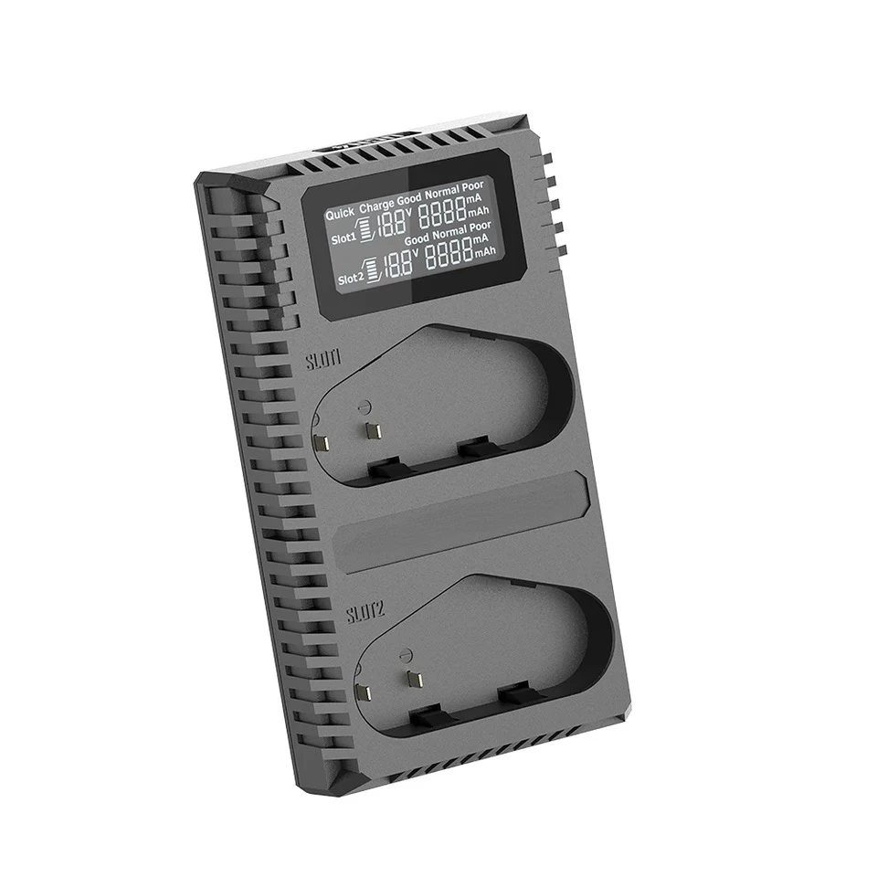 Huiyuan UCN4 Pro Dual Slot USB QC LP-E4 LP-E4N LP-E19 Charger For Canon DSLR EOS 1D 1DX 1DS SLR Camera Battery