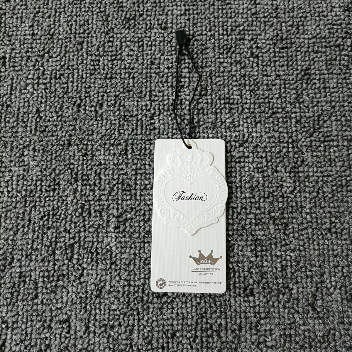 Wholesale custom logo paper swing hang tag for