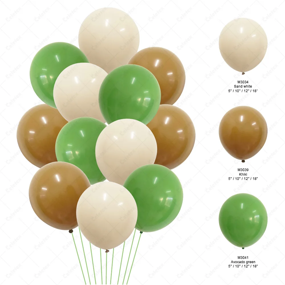 12 inches Rainbow Vintage Sand White Coffee Brown Orange Apricot Colorful Globos Latex Matte Retro Balloon Party Latex Balloons