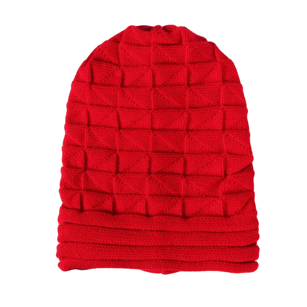 Fashion Women Autumn Winter Outdoor Warm Wool Cap Drape Knit Beanie Hats Woolen Caps Knitted Hat