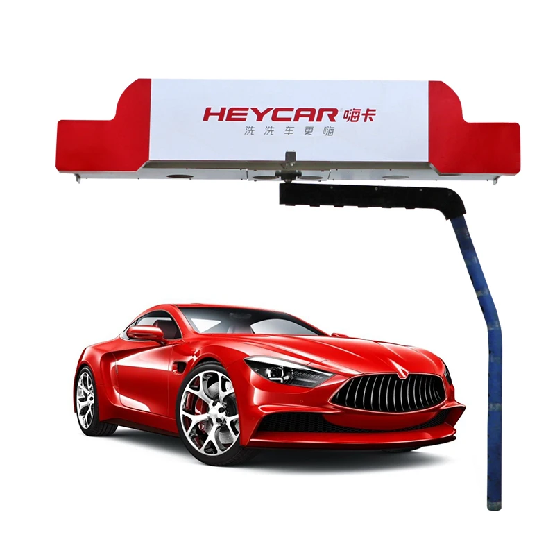 360 degrees surrounding the car surface with high pressure washing spray nozzle touchless car washer