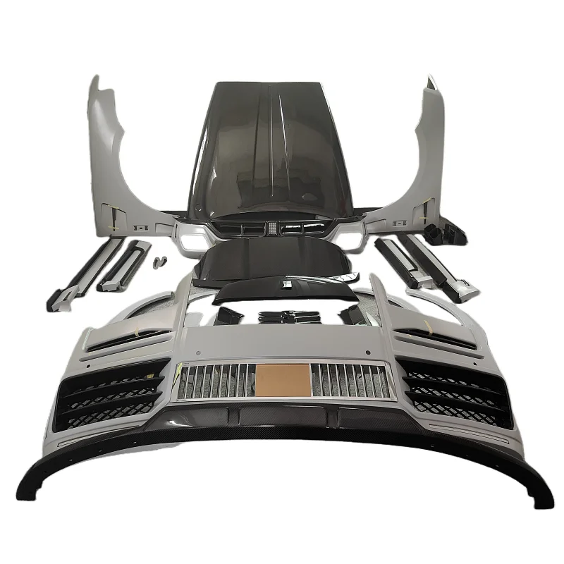 M style high quality dry carbon fiber car front bumper rear bumper hood fender rear spoiler for Rolls Royce Cullinan body kit
