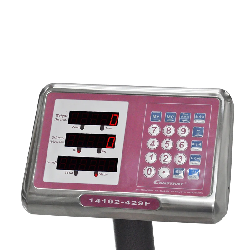 Constant-429F/431F Electronic digital Price Computing Platform Scale stainless steel Bench Scale 150kg/300kg
