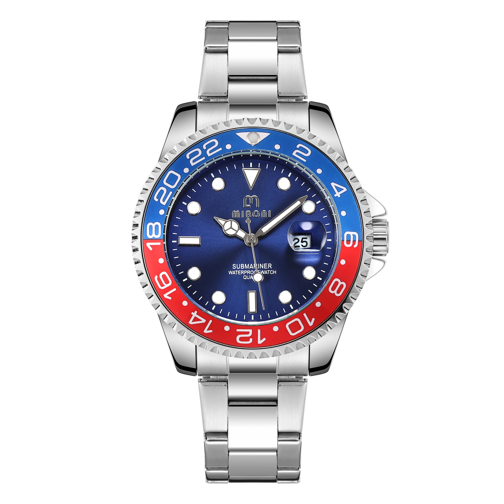2023 New Casual Fashion Watches for Man Sport Full Steel Wrist Watch Big 3 Bar Waterproof