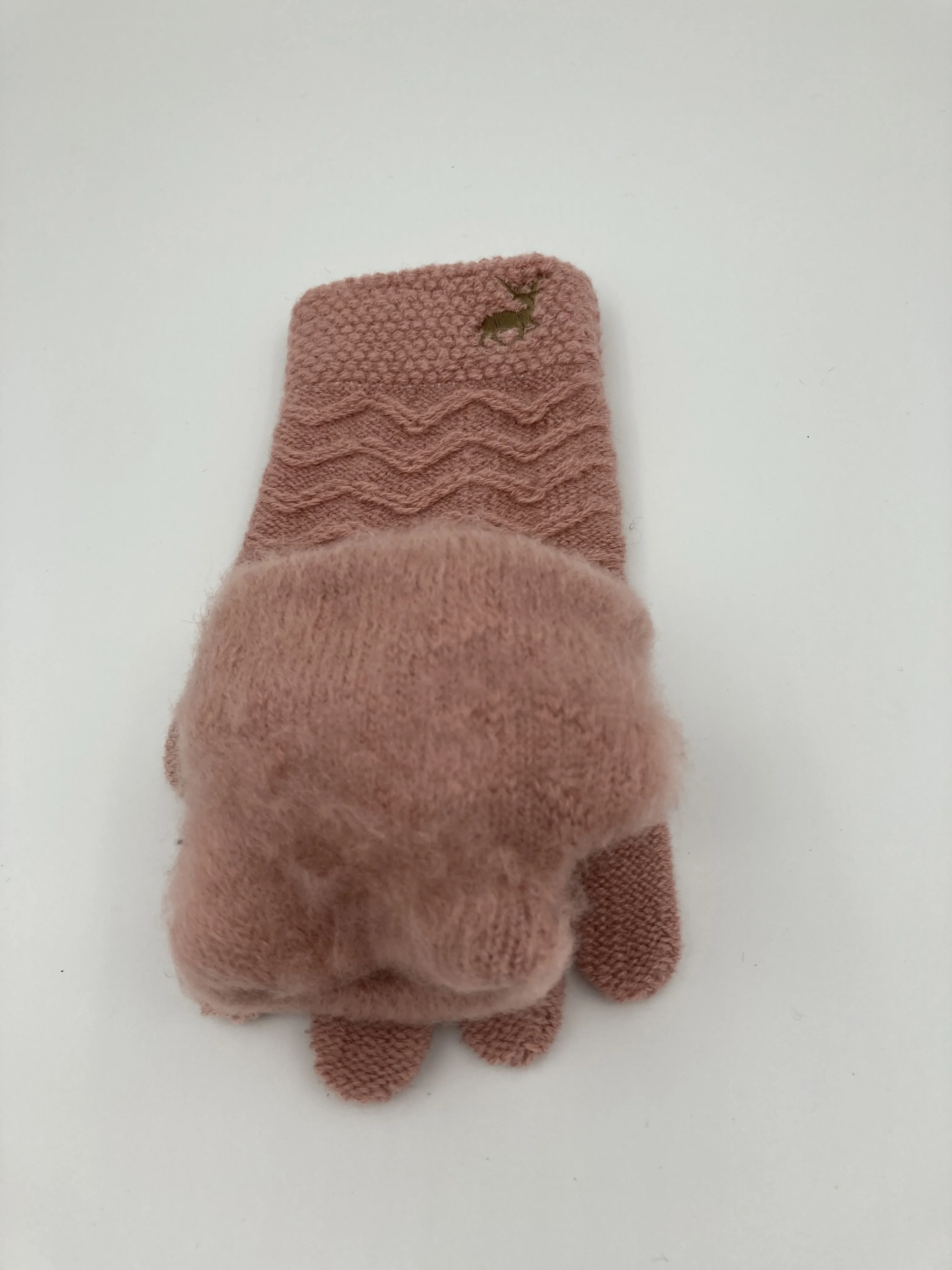 Custom fashion knitted cute  winter gloves knitted glove acrylic for women