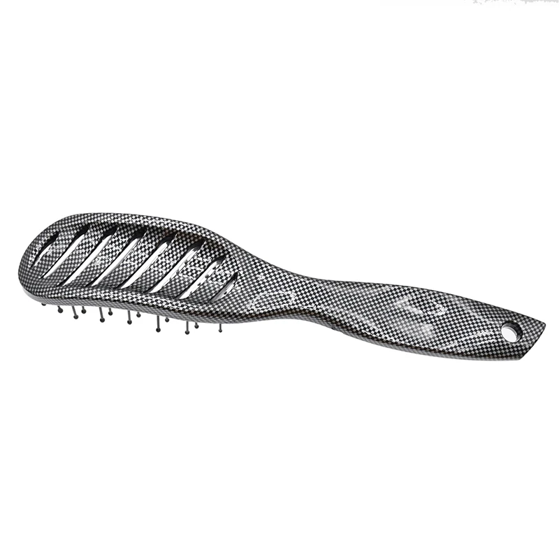 Black Rubber Brush Paddle Brush New Plastic Hair Brush Vented Comb For Home & Salon Hairdressing Tool
