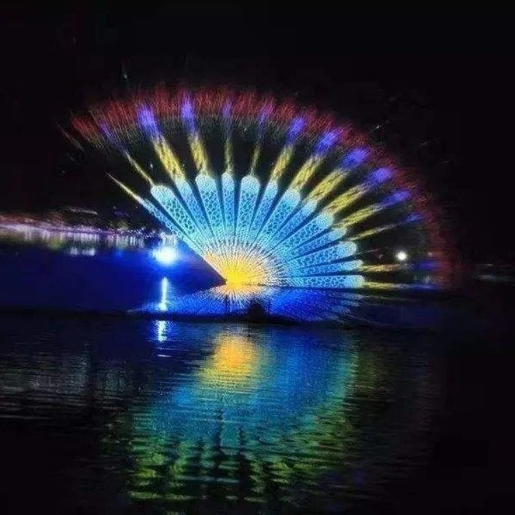Innovative Design Water Screen Fountain Outdoor Musical Water Fountain Laser Show