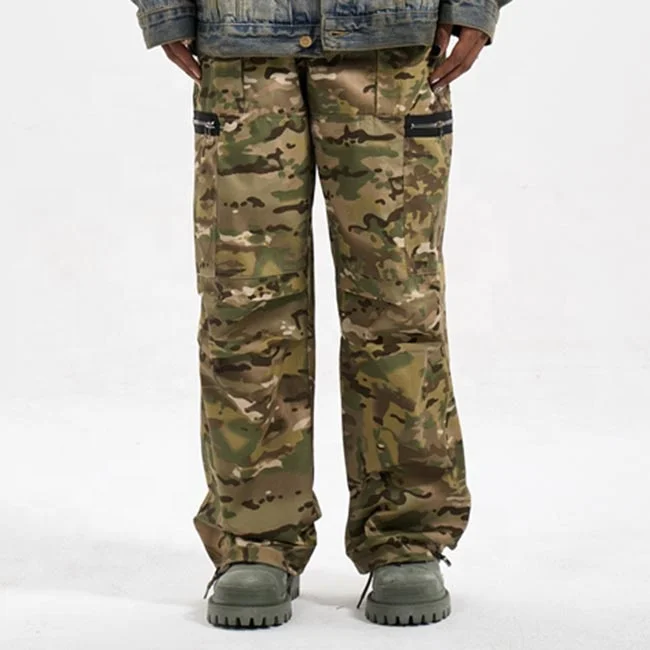 Stylish look cargo pants men stock hot selling work pants for men dropship