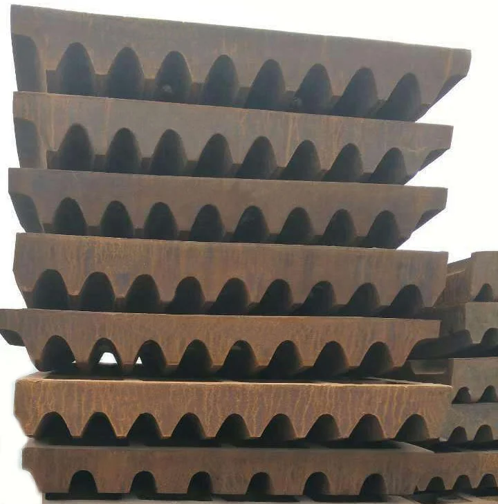 High manganese steel casting jaw crusher wear liners jaw plate