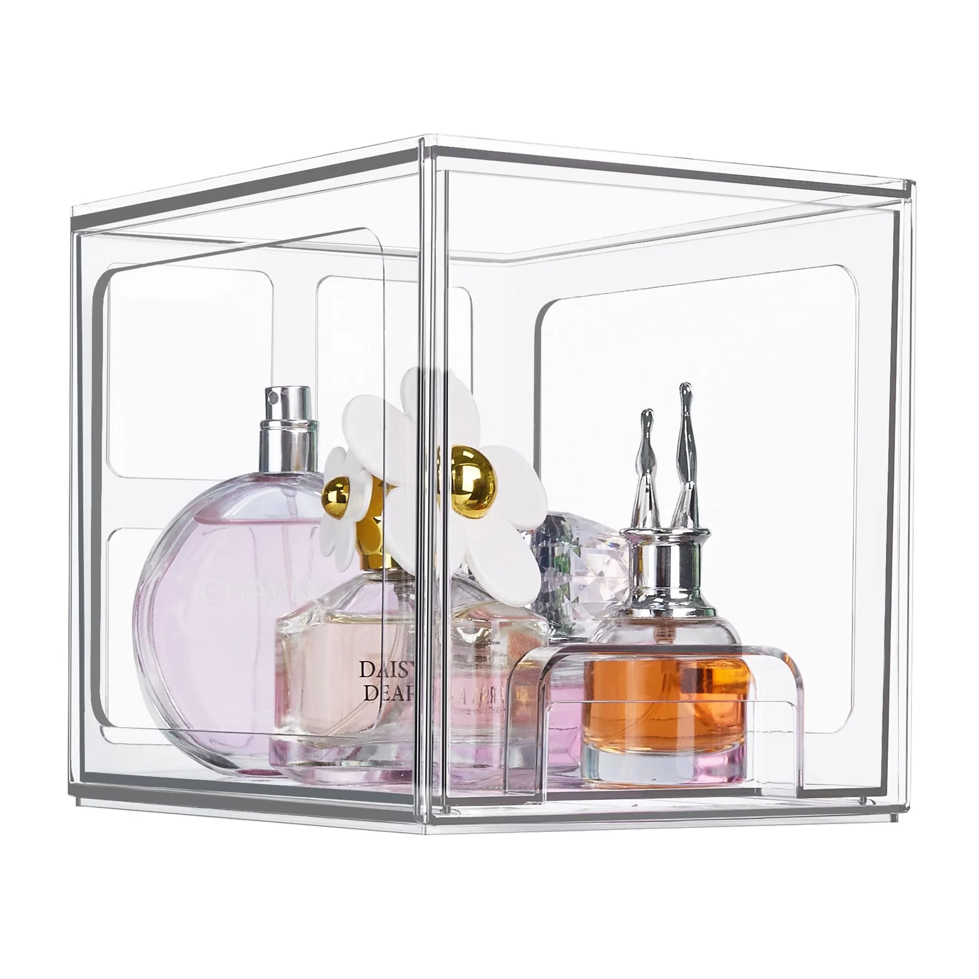 Acrylic Stackable Cosmetic Organizer Drawers Clear Plastic Storage Bins For Vanity Organization and Storage