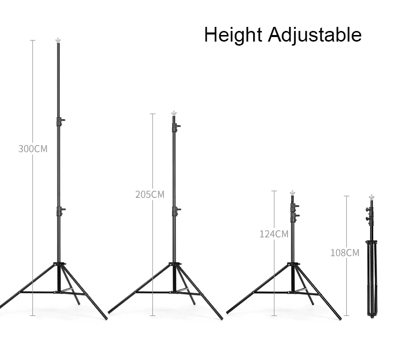 3x5M Metal Background Stand Adjustable Backdrop Stand Banner Advertising Frame Support System with Carry Bag