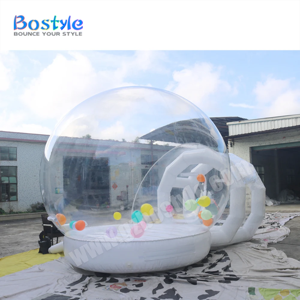 Commercial transparent inflatable tent white jump house white castle bounce house inflatable bubble house